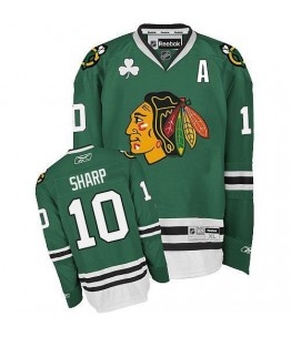 NHL Patrick Sharp Chicago Blackhawks Authentic Reebok Jersey - Green