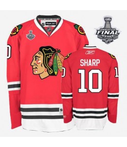 NHL Patrick Sharp Chicago Blackhawks Premier Home Stanley Cup Finals Reebok Jersey - Red