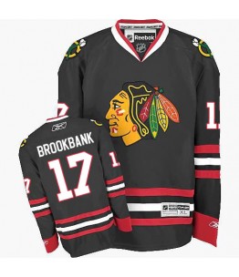NHL Sheldon Brookbank Chicago Blackhawks Premier Third Reebok Jersey - Black
